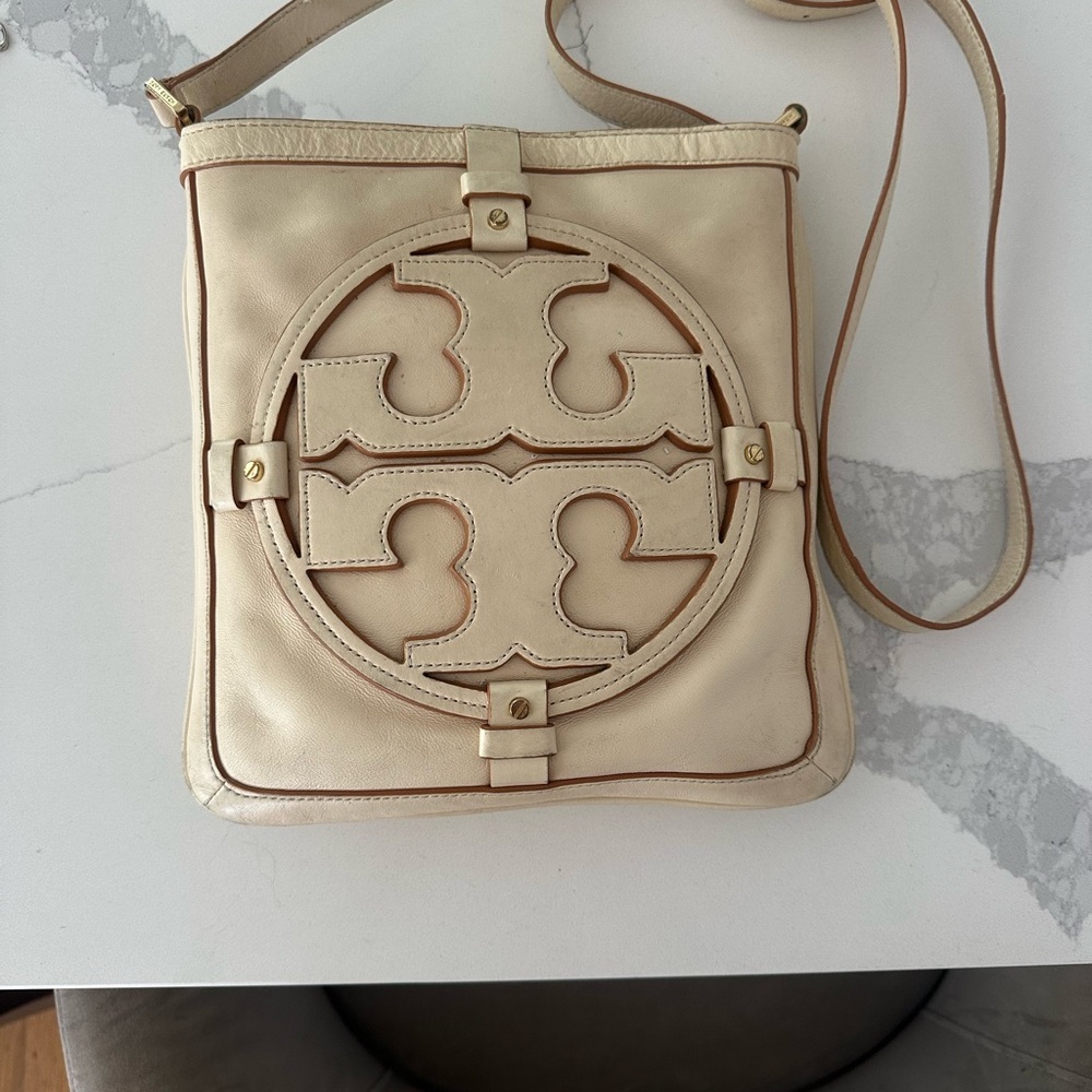 Tory Burch Cream Crossbody Bag